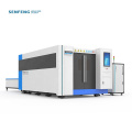 3000w 4000w full cover cnc fiber laser cutting machine sheet metal cutting for sale